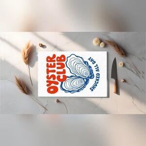 Oyster Club Cutting Board